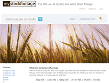 Tablet Screenshot of mystockfootage.com